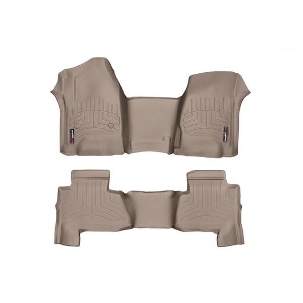 Front and Rear Floorliners - Over The Hump, 455431-456078